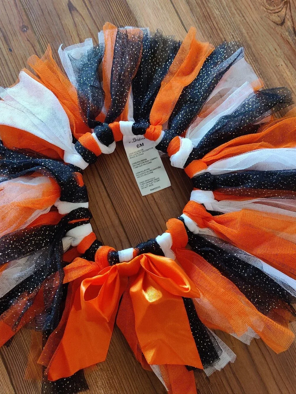 Baby Essentials 6M Halloween Tutu Black Orange Toddler Up To 12 Months Costume